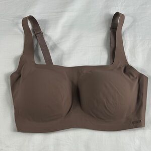 Seamless Brown Padded Bra